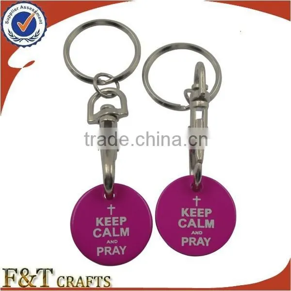 Hot Selling Supermaket Keychain Euro Coin Holder photo-4