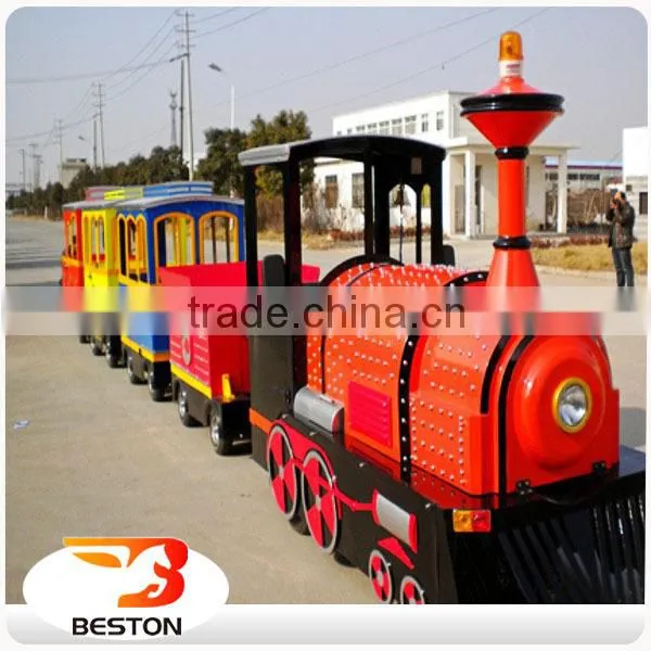 Great Fun Latest Outdoor Amusement Park Trackless Trains for Sale photo-3