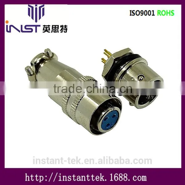 INST XS 12pin Metal Srcew Waterproof Airplug Connector photo-5