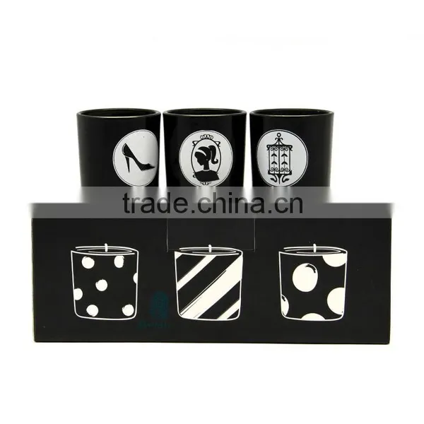 Wholesale Customized Round Black Glass Candle Jar photo-2
