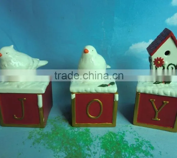 Christmas Kitchenware Santa Shaped Ceramic Novelty Cookie Jar