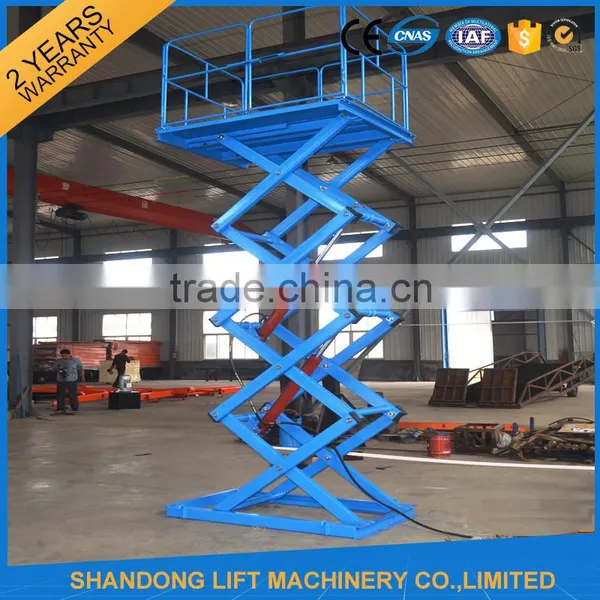 Hydraulic Fork Lifter Mini Electric Scissor Lift Platform Portable Lifter photo-5