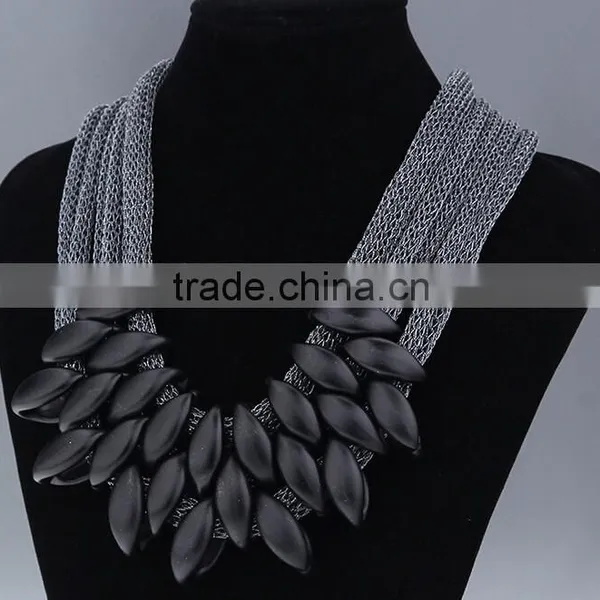 New Design Bib Necklace,fashion Imitation Jewelry Necklace photo-5