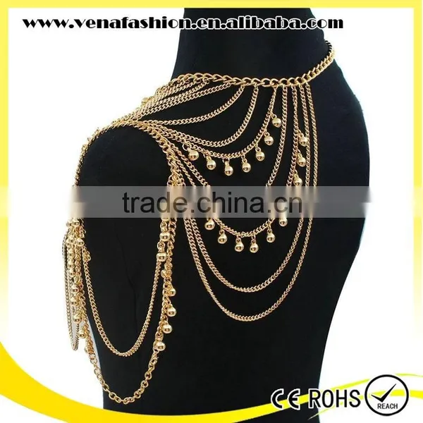 Pearl Sex Body Chain Jewelry for Women, Shoulder Body Chain photo-3