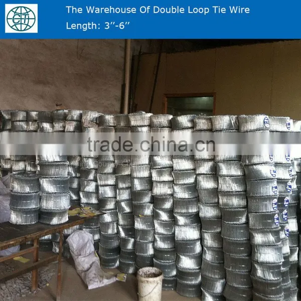 Galvanized Double Loop Tie Wire 3'' to 6'' For Binding photo-4