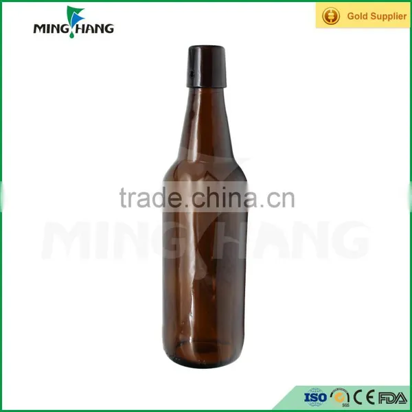 500ml Amber Beer Glass Bottle ,swing Glass Bottle photo-3