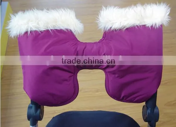 Kids Baby Pram Stroller Accessory Plush Hand Muff Waterproof Gloves Warmer Winter Gift photo-2