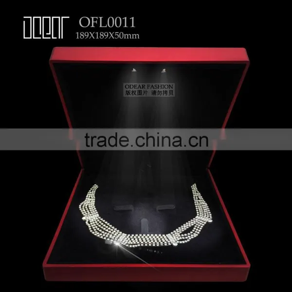 Hotselling Custom Led Light Jewellery Box for Necklace photo-3