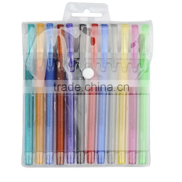 Rainbow Glitter Gel Ink Pen Set (G-108) photo-3
