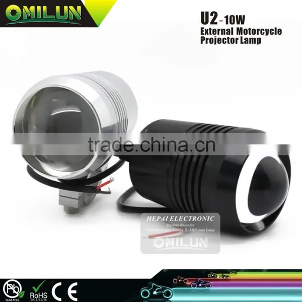 Waterproof Design 12-80V 10W U2 Motorcycle Led for Bicycle/Motorcycle/Car/Boat