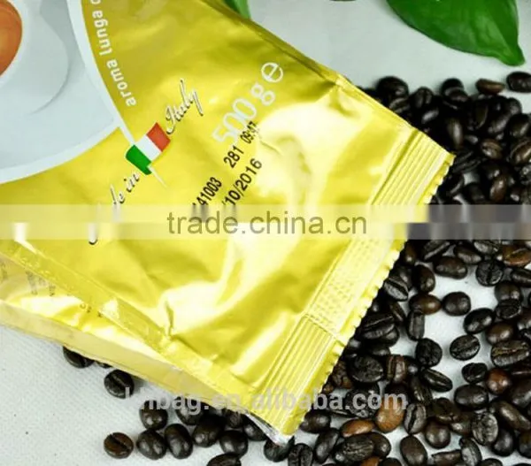 Gold Poly Coffee Bag With Valve photo-2