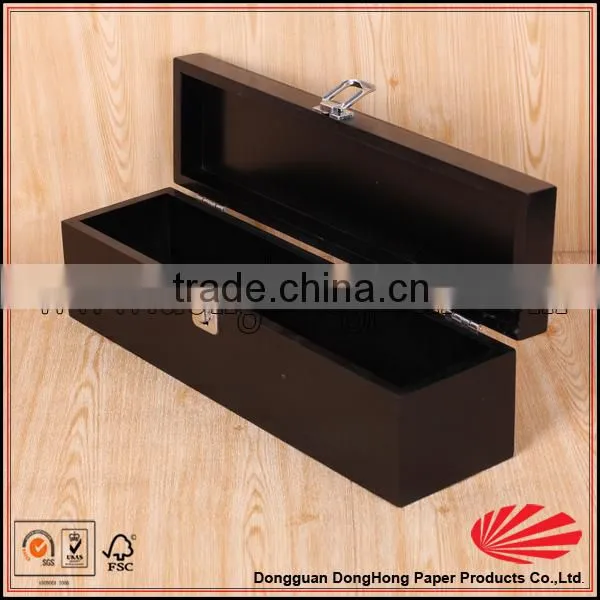 Hot Product Hinged Lid Single Bottle Wine Box