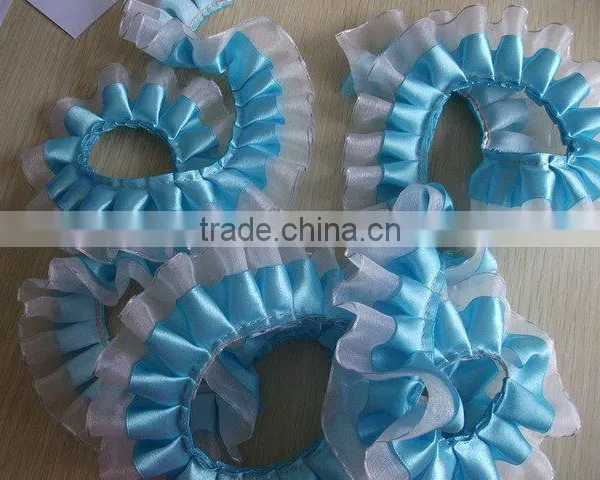 wholesale custom design elastic frill ribbon for garment accessories