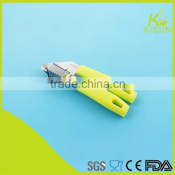 Fruit & Vegetable Tool Stainless Steel Garlic Press With Plastic Handle photo-3