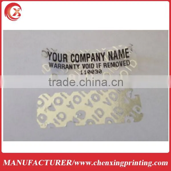 Custom Printed Hologram Security Warranty VOID Sticker Seals photo-2