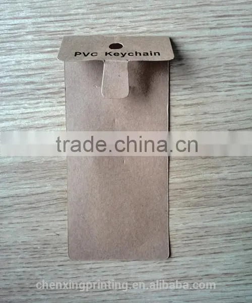 Brown/white Cardboard Ppaer Material and Matte Surface Handling Paper Card for Keychain photo-5