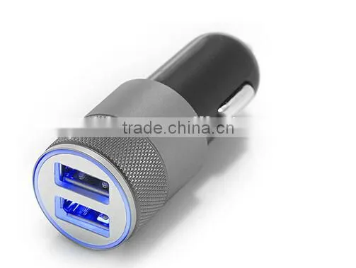 China Manufacture 3.1A Dual USB Car Charger With Bullet Shape Usb Cigarette Car Charger, Car Usb Charger photo-4