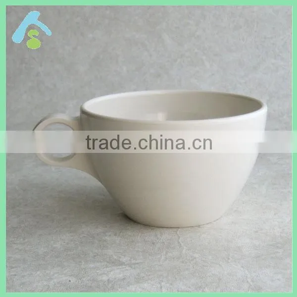 White Drinking Melamine Cups Eco-friendly Melamine Cups With Saucer photo-2