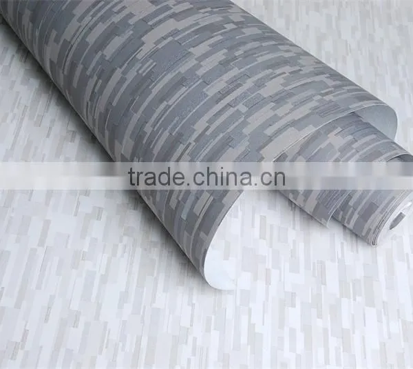 New Non-woven Decorative Silver Mosaic Wallpaper photo-5