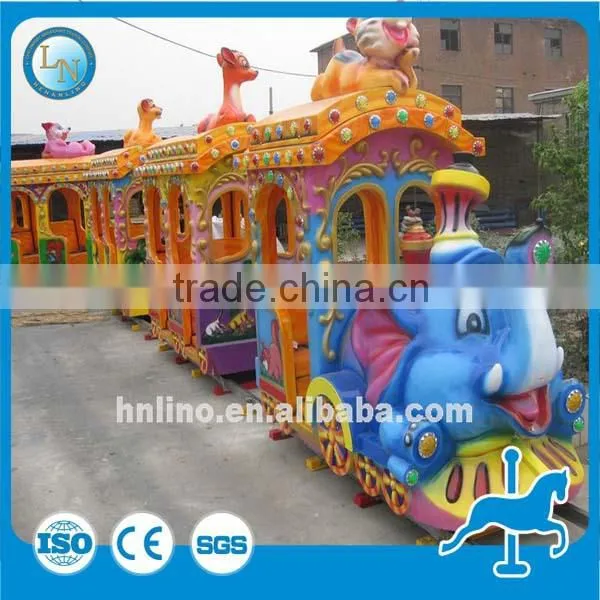 Children Electric Train Toy for Sale! China Supplier Lino Electric Elephant Ride on Train With Tracks photo-4