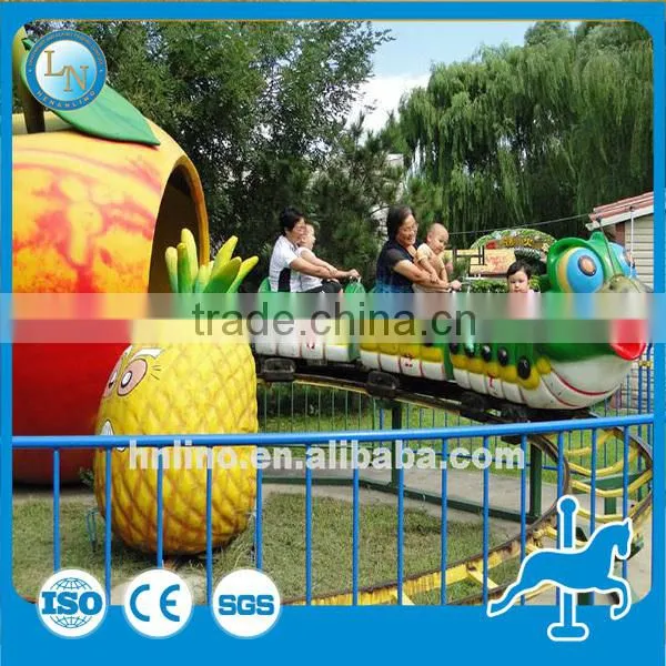 Indoor Kiddie Rides Electric Apple Train Toys Amusement Park High Quality Mini Roller Coaster for Sale photo-6