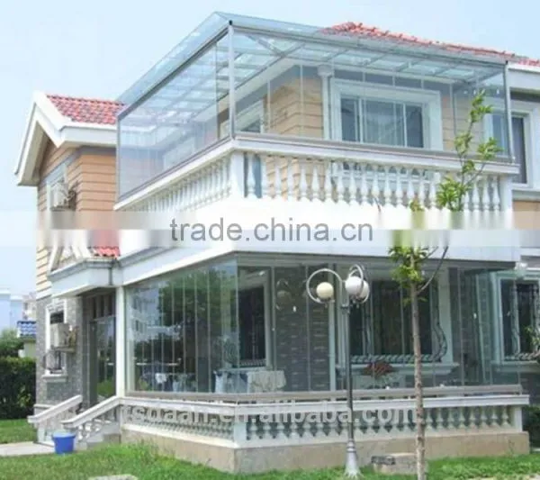 Aluminium Glass Sunshine Hut Bulit in Garden House photo-4