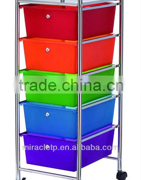 9 PP Plastic White Storage Drawers Cart Organizer photo-6