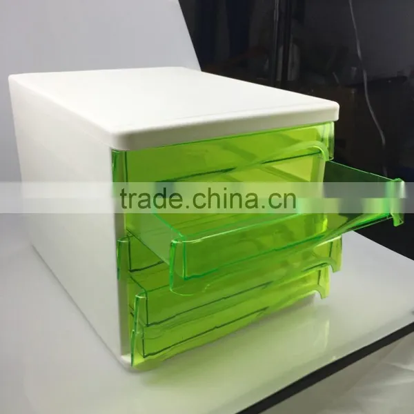 Light Green Plastic Box for Put Office File Plastic Production photo-5