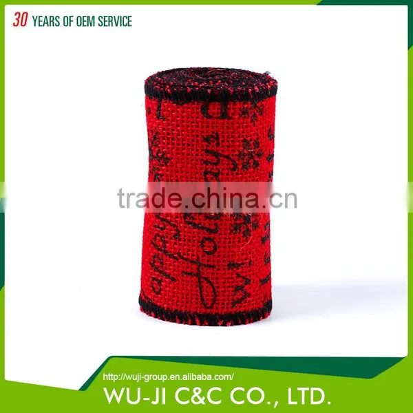 High Quality Natural Jute Ribbon Burlap Ribbon Roll photo-4