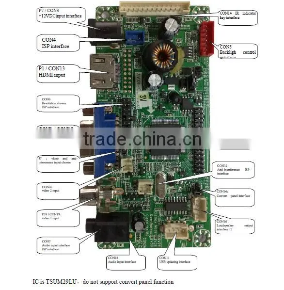 AV Monitor Full HD TFT BNC Security Monitor Control Board photo-6