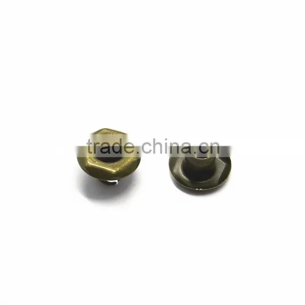 12mm High Quality Metal Hexagon Eyelet For Leather photo-4