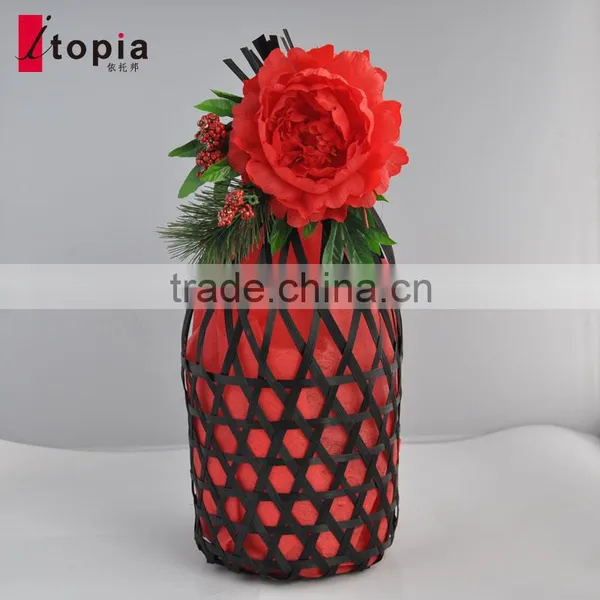 Best Sell Black Round Bamboo Packaging Basket photo-2