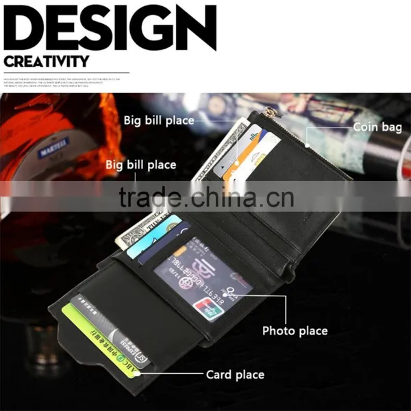 Multi Functional Wallet Credit Card Wallet Fashion Wallet For Men(Blue) photo-4