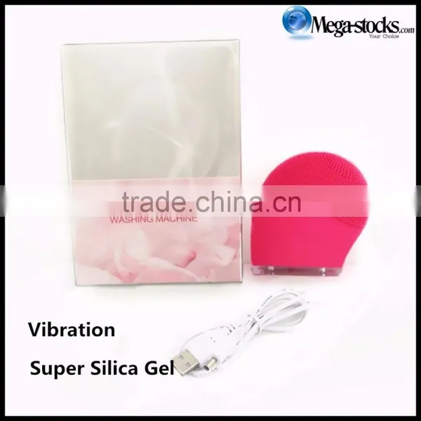 Natural Silicone Electric Facial Cleansing Fo Rea Rechargeable Face Spa Cleaning Brush photo-5