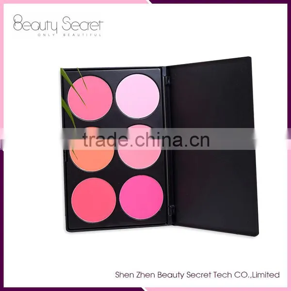 2016 New Products No Logo 6 Color Cosmetic Concealer Palette Blusher Palette 6 Color Makeup Blush Palette photo-2