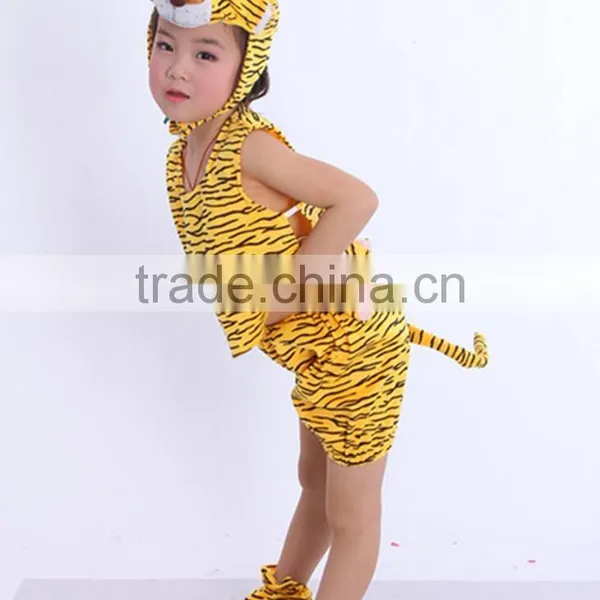 Performance Dress Up Sleeveless Kids Tiger Animal Costumes photo-2