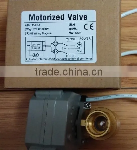 2 Way 1/2'' Inches Motorized Electric Actuator Ball Valve photo-3