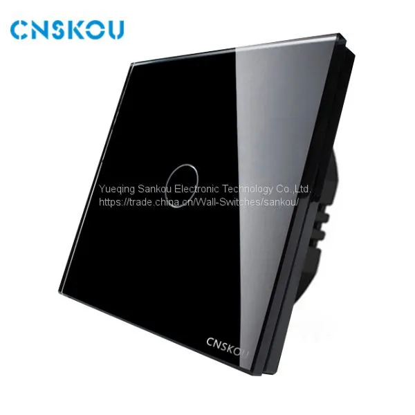 2017 New Design Cnskou Smart Home 1gang1way Glass Panel Touch Light Switch photo-2