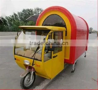 Mobile Fast Food Cart Trailer/ Food Cart With Frozen Yogurt Machine photo-2