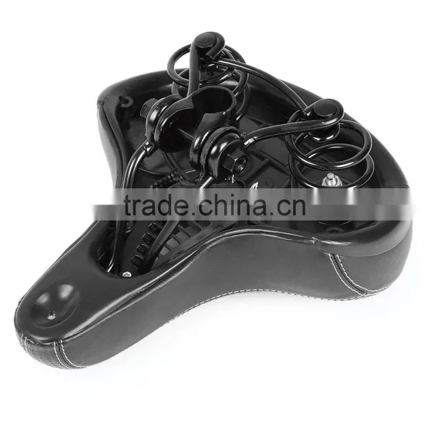 Slip-resistant Bicycle Saddle MTB Bicycle Parts Comfortable Soft Leather Cushion Mat Round Seat Design photo-5