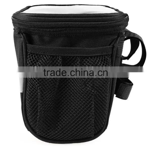 Roswheel Utility Black Bicycle Bag Portable Bike Outdoor Front Frame Tube Handlebar Basket Pannier photo-4