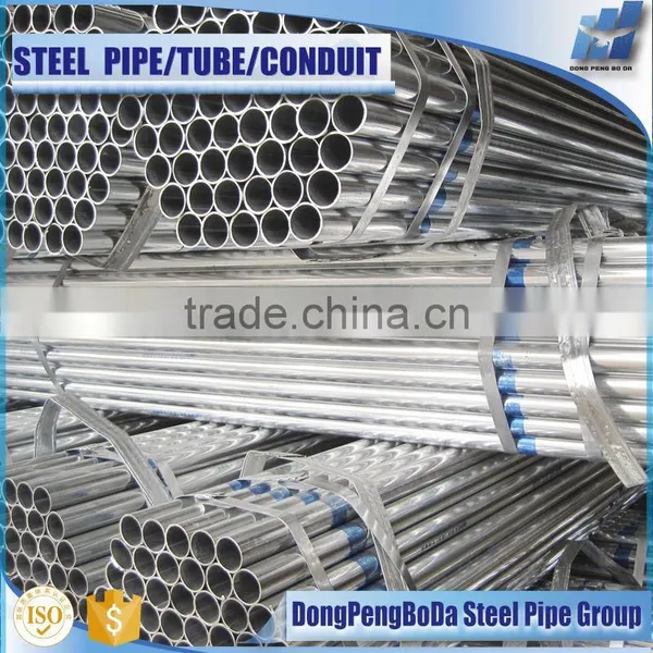 Q195 Square Cut Round Pre Galvanized Steel Tube photo-2