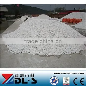 White Round Marble Pebbles Stone For Paving photo-4