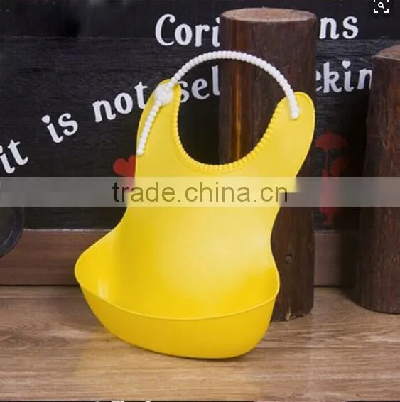 Silicone Waterproof Baby Feeding Solid Bibs , Burp Leakproof Silicone Baby Feeding Bibs ,SiliconeSaliva Towel Little Baby Bibs photo-2