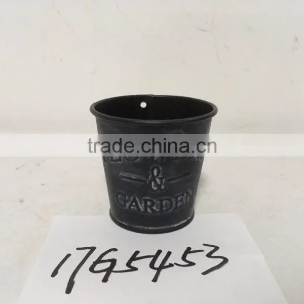 Cheap Custom Printed Bulk Black Rustic Mini Bonsai Flower Pot photo-4