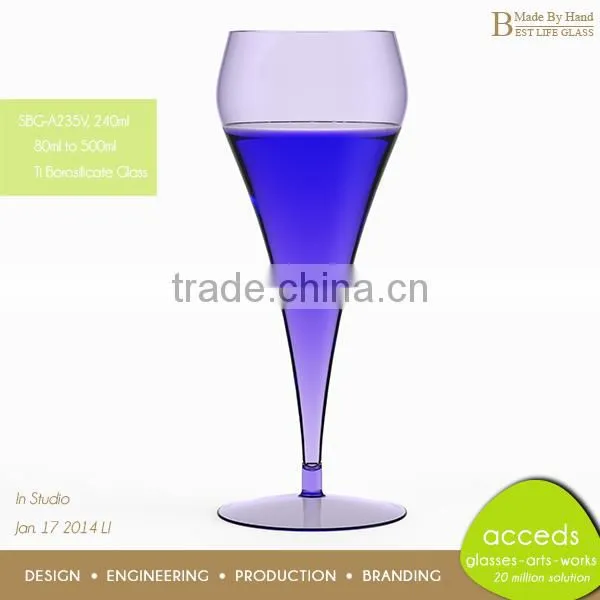 Novelty Purple Glass Drinking Cup photo-4