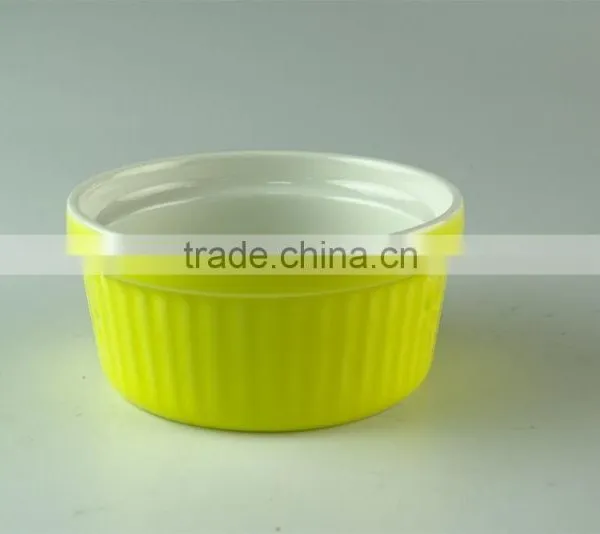 Colorful Ceramic Porcelain Type Bakeware Type Ramekin,ice Cream Serving Bowl photo-3