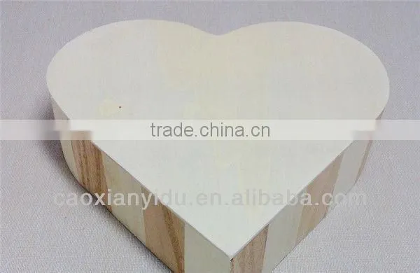 Heart Shaped Shape Gift Wooden Box For Party Decor photo-6