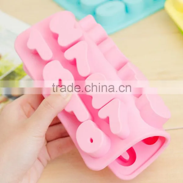 Hot Selling Number Shaped Silicone Ice Cube Tray photo-3