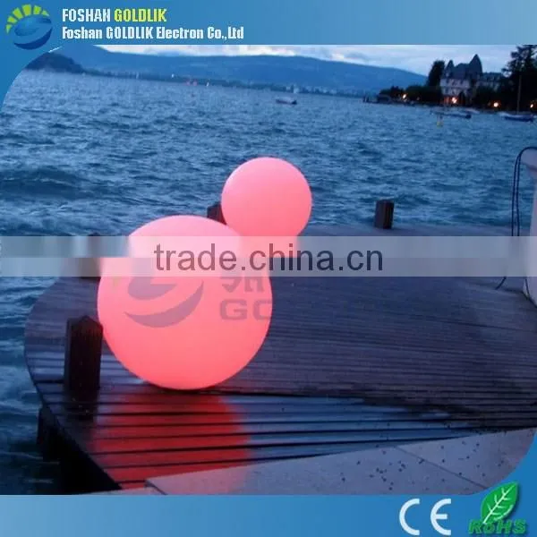 GLACS Control RGB Color Dia 80cm Large Battery Garden Glow Plastic LED Outdoor Ball Light photo-3